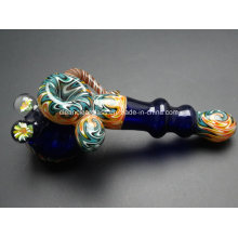 Beautiful Colored Heady Bubbler Glass Pipe Hand Pipe Wholesale